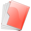 Folder, Red icon