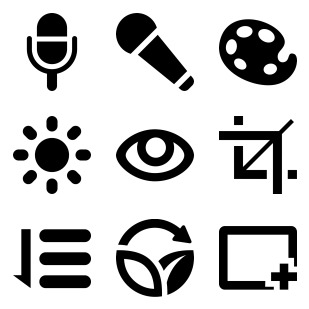 Multimedia icon sets preview