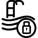 Private swimming pool sign icon