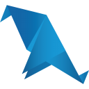 bird blue icon