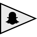 social, flags, snapchat, logo icon