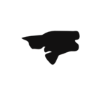 Guinea Bissau country map black shape icon