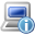 laptop, information icon