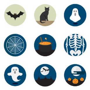 Halloween Set icon sets preview