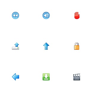 Applications icon sets preview