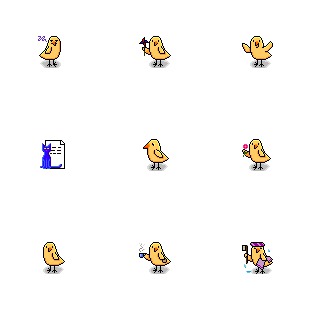 Birdie icon sets preview