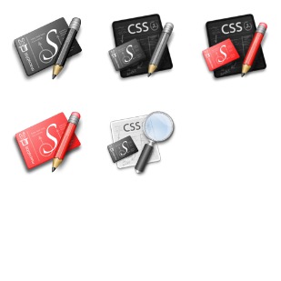 CSSEdit Black icon sets preview