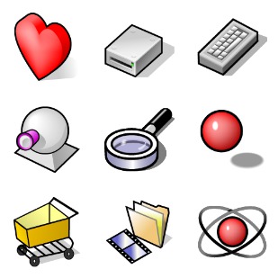 BeOS icon sets preview