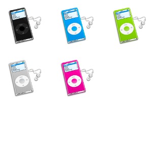 iPod Nano 2G icon sets preview