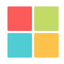 shape, brand, windows, square icon