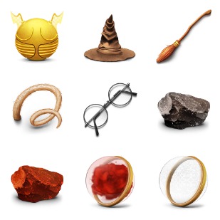 Harry Potter icon sets preview