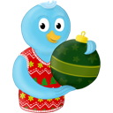 twitter, christmas, winter, ornament, bird icon