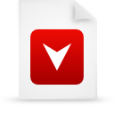 file, document, red, paper icon