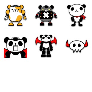 Panda-Z icon sets preview