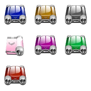 Car Drives icon sets preview