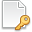 page white key icon