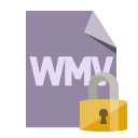 lock, file, wmv, format icon