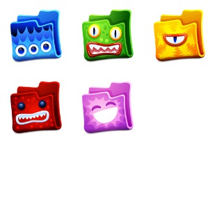 Creature Folders icon sets preview
