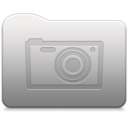 Aluminum folder Pictures icon