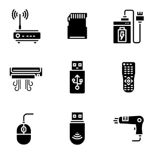 Electronic Devices vol 2 icon sets preview