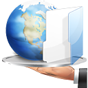 Folder, Hand, Internet, Share icon