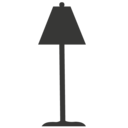 Vertical desk lamp icon