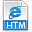 file extension htm icon