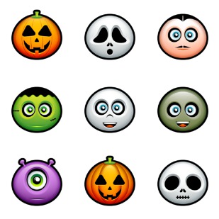 Halloween Avatar icon sets preview