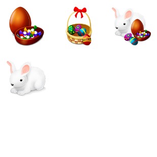 Easter icon sets preview