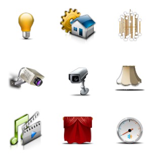 House Management Set icon sets preview