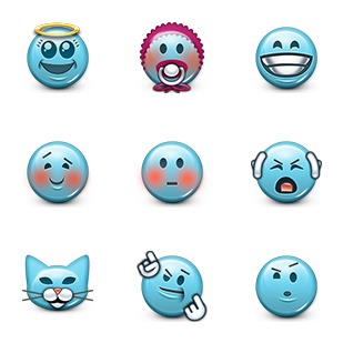 Emoji icon sets preview