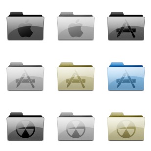 LEOPARD SHINE FOLDERS icon sets preview