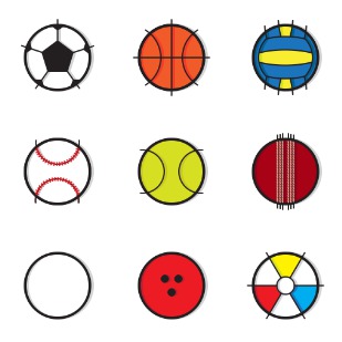 Sport Ball icon sets preview