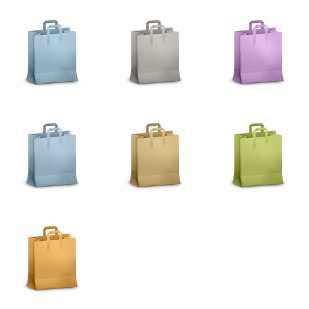 Paperbag icon sets preview
