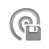 diskette, spiral icon