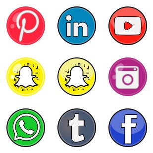 Zeshio's Social Media icon sets preview