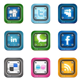 Social 2 Duo icon sets preview