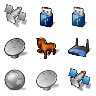 Networking stroke icon sets preview