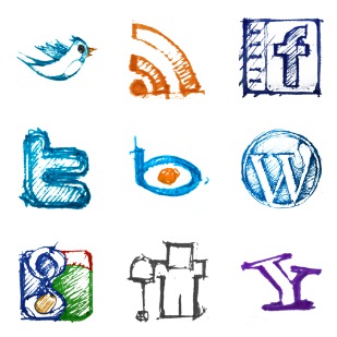 Social Sketches icon sets preview