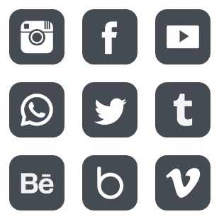 Social icon sets preview