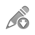down, pencil icon