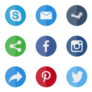 Social icon sets preview