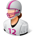 footballplayer, female icon