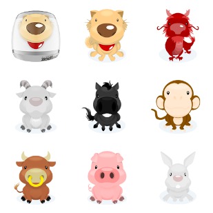 Delightful Zodiac icon sets preview