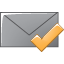 letter, envelop, email, mail, message, check icon