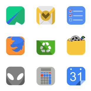 Squareplex icon sets preview