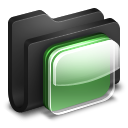 iOS Black Folder icon