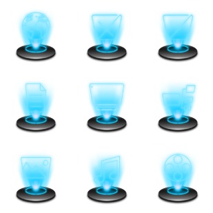 Holographic icon sets preview