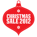 Christmas sale 2012 red icon