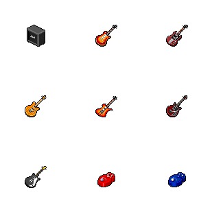 Hide's Guitar 2 icon sets preview